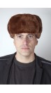 Mütze aus Biberpelz – russischem Stil - Braun